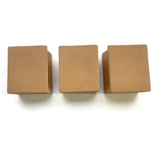 House of Lloyd Terra Cotta Candle Holders 6" Tall Southwest Style Set of Three - Picture 2 of 8